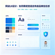 西盟建站-网站UI设计:如何用视觉语言传递品牌信任感